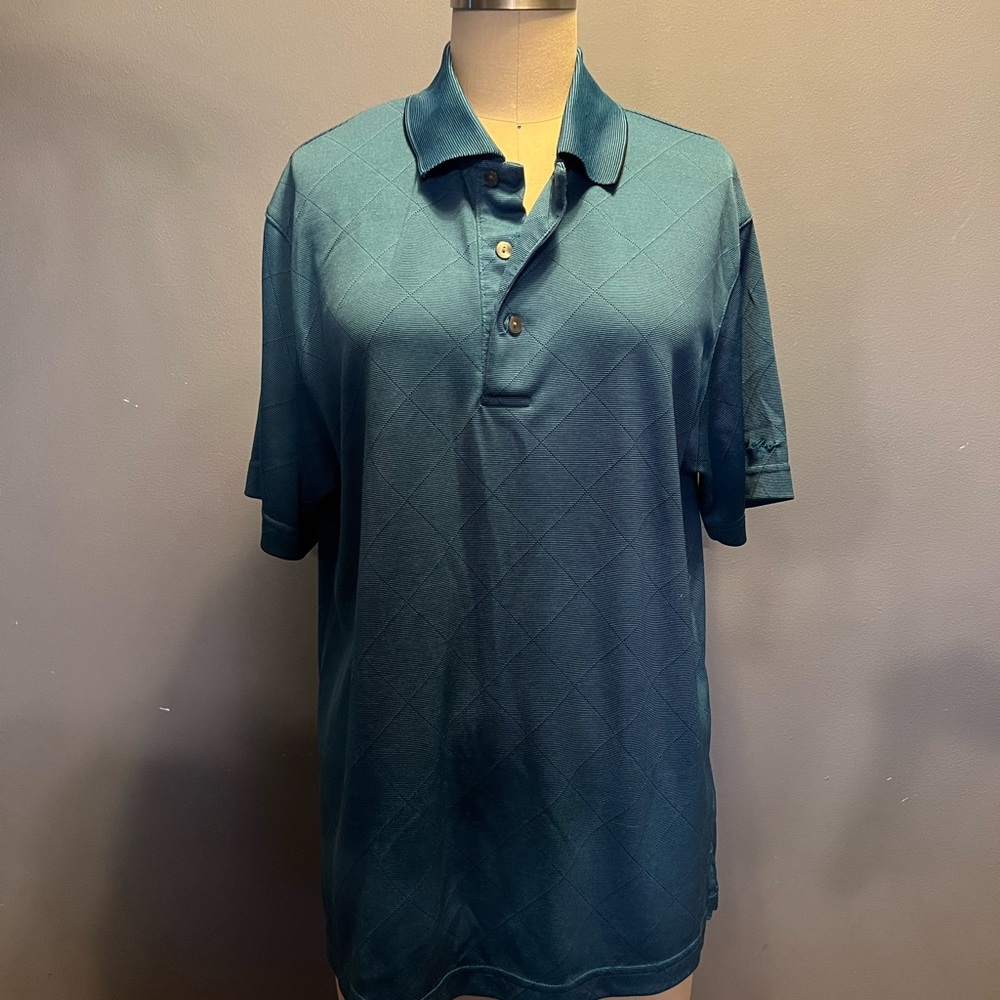 Teal Medium sized golf shirt